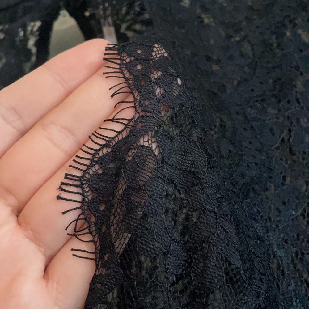 (HALLOWEEN!) Free People Black Lace Tunic - Picture 4 of 12